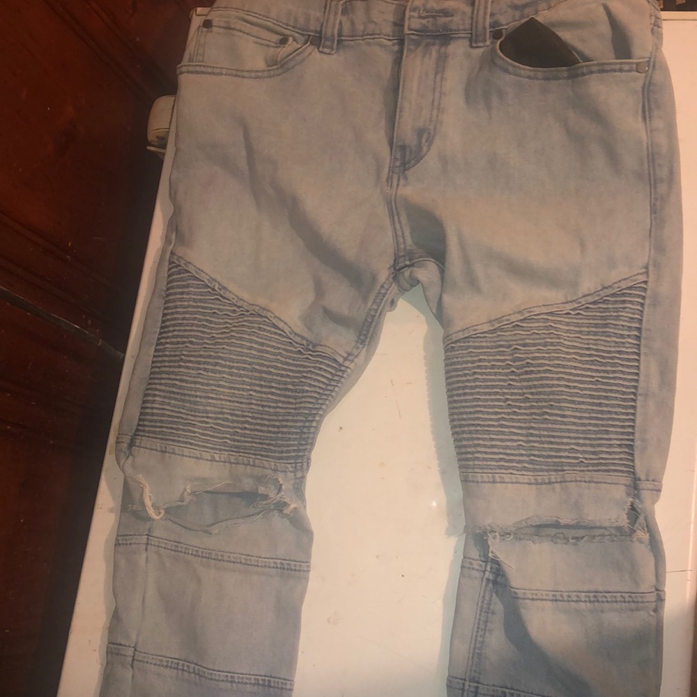 RSQ Ripped Biker Jeans